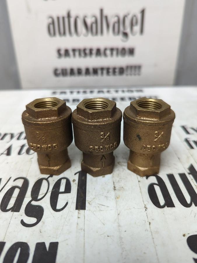 MILWAUKEE,250WOG,3/8 INCH CHECK VALVE LOT OF 3 NOS