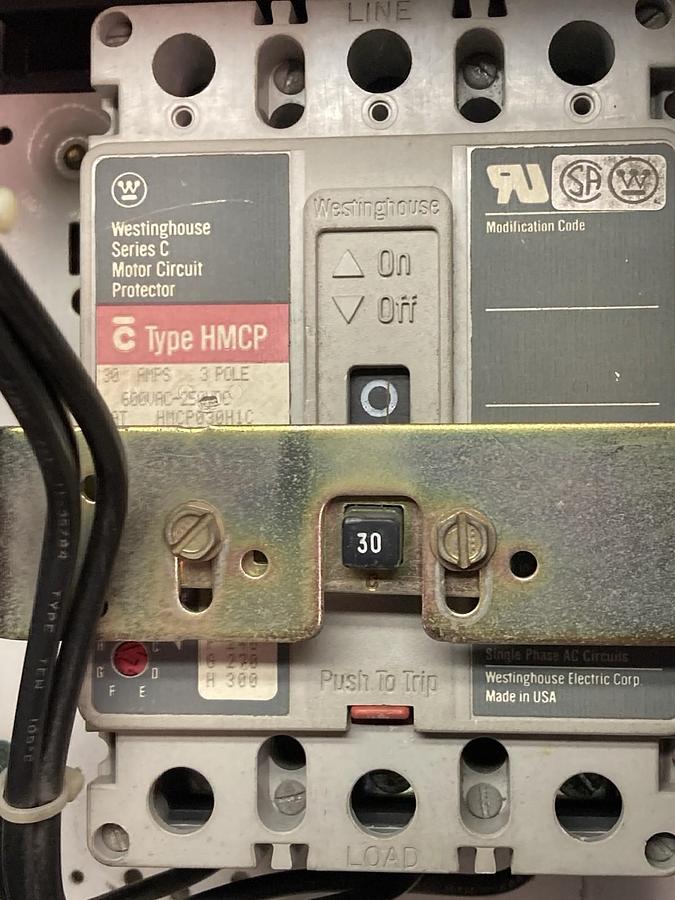 Used Allen-Bradley,2113B,Size 1 Starter MCC Bucket 30A BREAKER