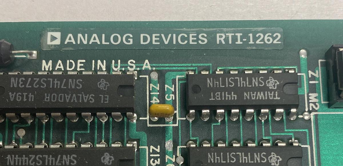 ANALOG DEVICES,RTI-1262,ANALOG INPUT OUTPUT DEVICE CIRCUIT BOARD NOS