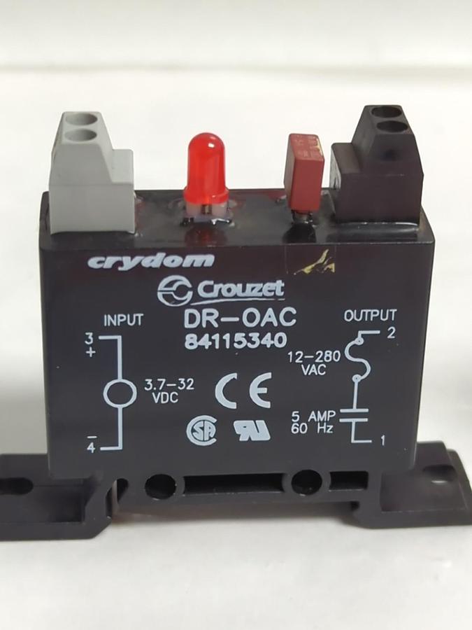 Used CRYDON,DR-0AC,SOLID STATE OVERLOAD RELAY LOT OF 2 PRE-OWNED