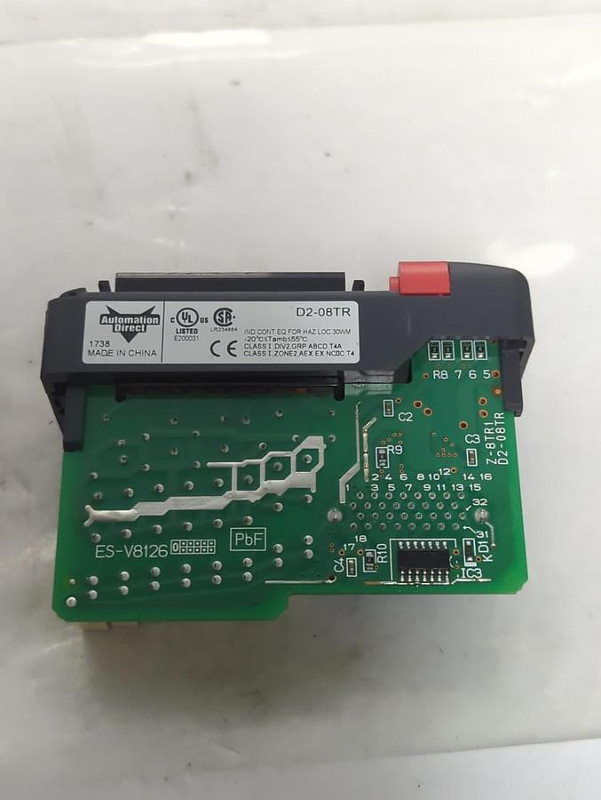 Used AUTOMATION DIRECT,D2-08TR,OUTPUT RELAY MODULE LOT OF 2 PRE-OWNED