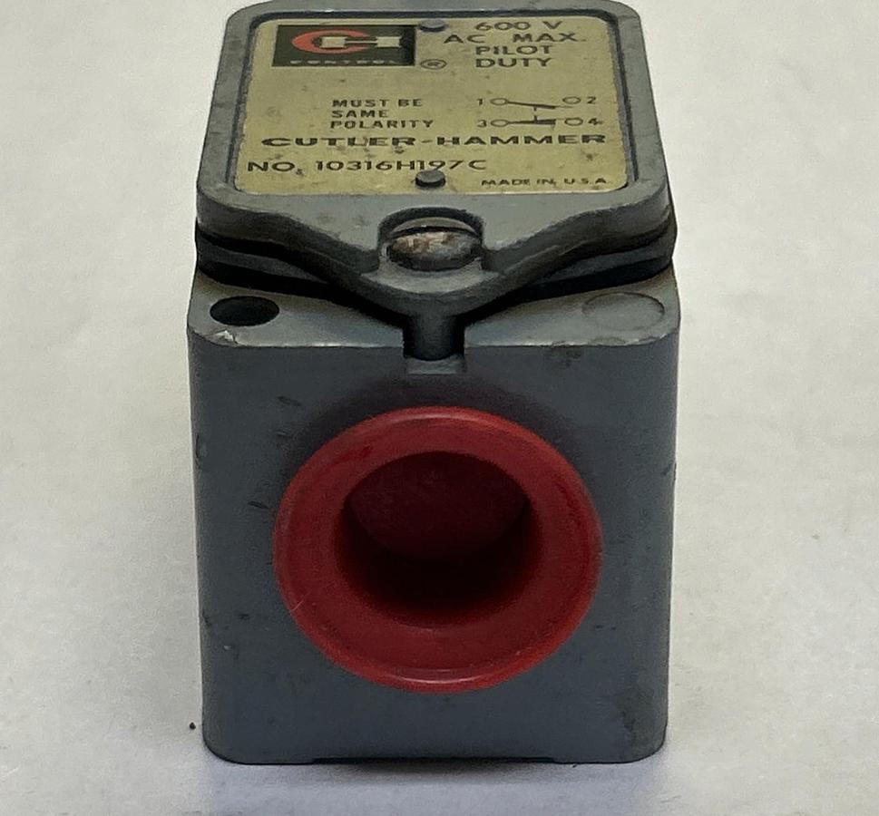 Used CUTLER HAMMER,10316H197C,LIMIT SWITCH 600V