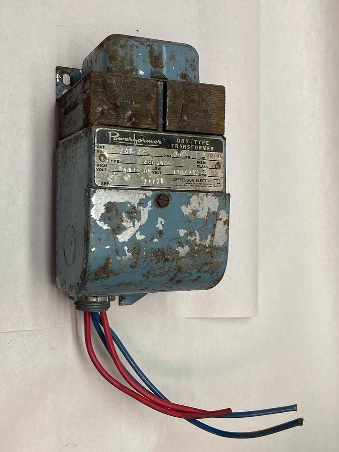 Used Powerformer,240-201,1-Phase Dry-Type Transformer 0.050KVA 50/60Hz