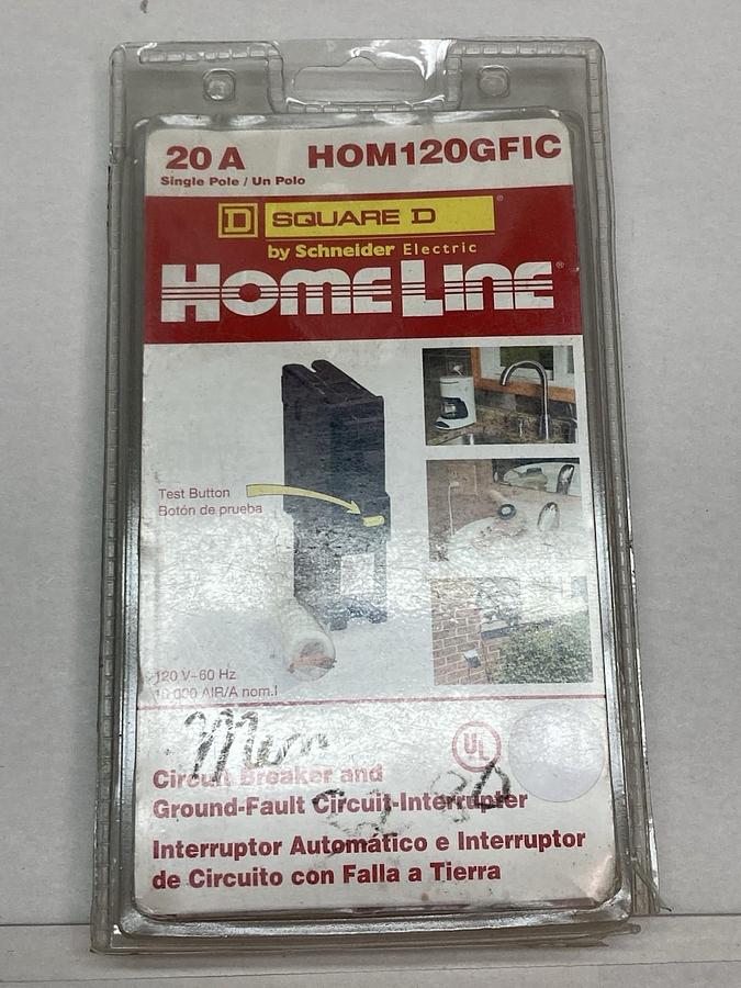 Square D,HOM120GFI,Circuit Breaker 120V 20A