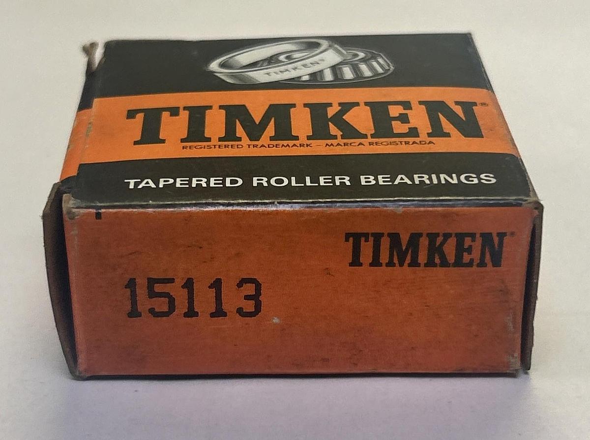 Used TIMKEN,15113,TAPERED ROLLER BEARING CONE NEW