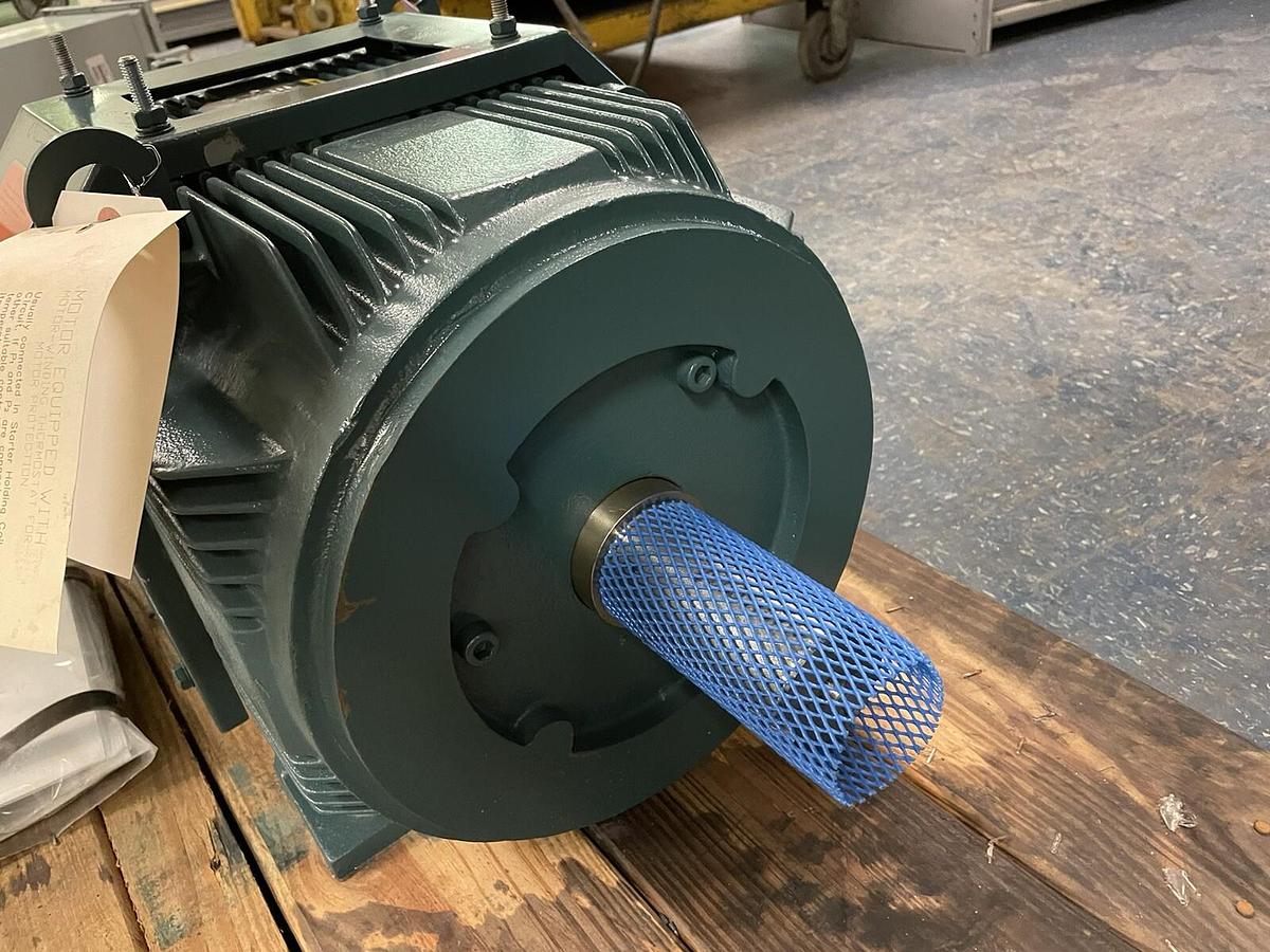 Used BALDOR,RPM FL-2570Z,15HP INVERTER DUTY BRAKE MOTOR 460V