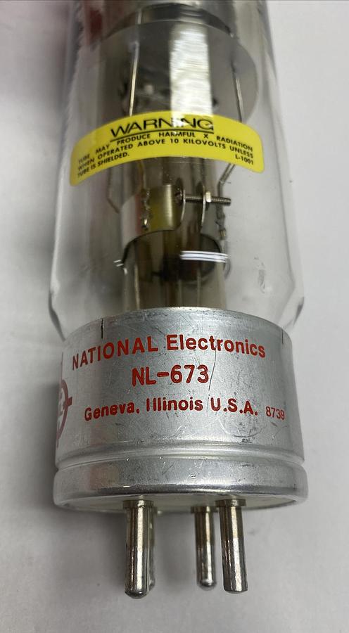 NATIONAL ELECTRONICS,NL-673,POWER TUBE THYRATRON 4PIN NOS