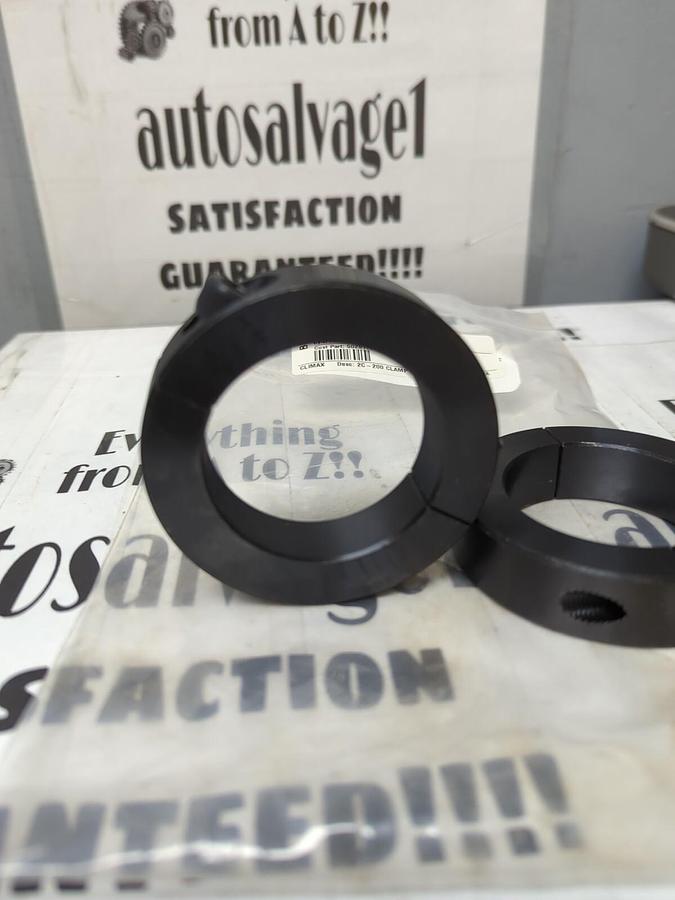 CLIMAX,2C-200,2 PIECE SHAFT/CLAMP COLLAR 2 INCH BORE LOT OF 2 NOS