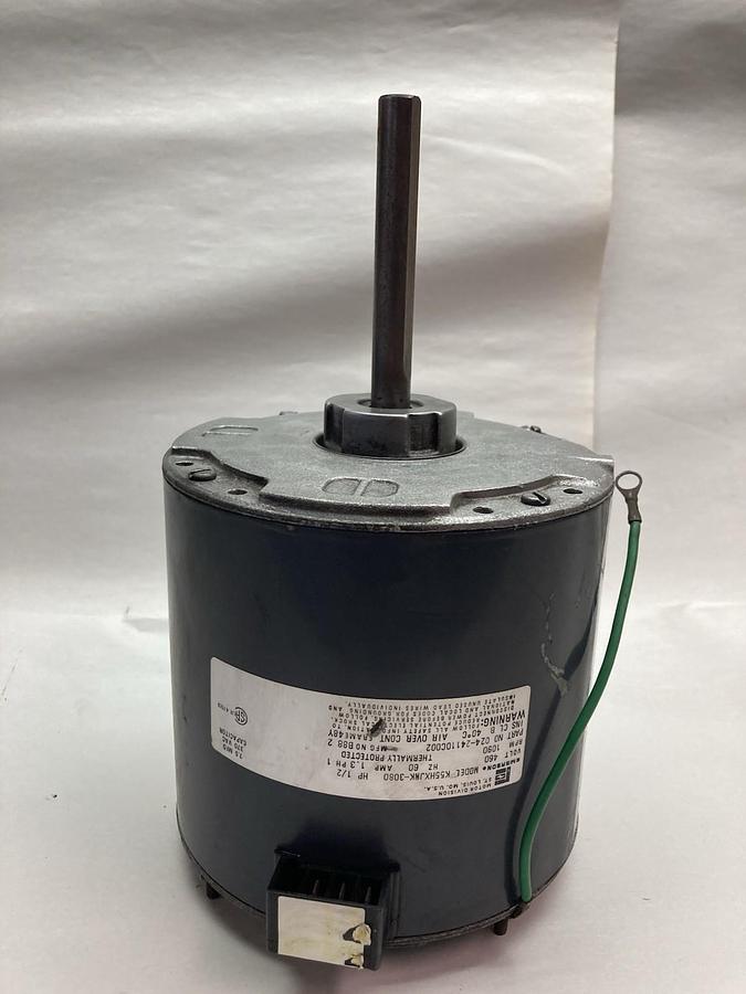 Used Emerson,K55HXDPZ-3080,Furnace Blower Motor 1/2HP 460V 1090RPM