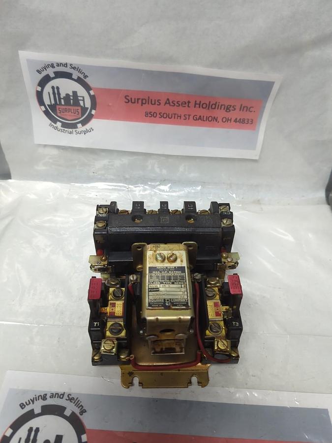 Used SQUARE D,8536 C0-3,MOTOR STARTER RELAY SERIES B PRE-OWNED