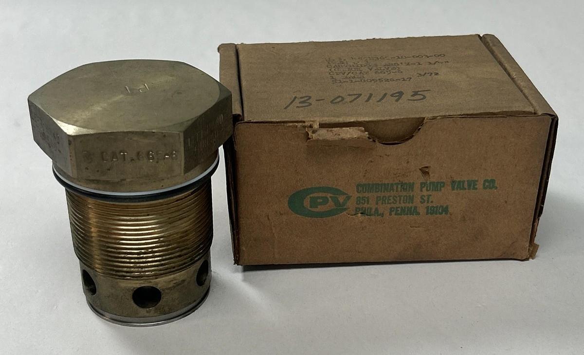 CPV,665-6,CHECK VALVE CARTRIDGE ASSEMBLY 1-1/4INCH NOS