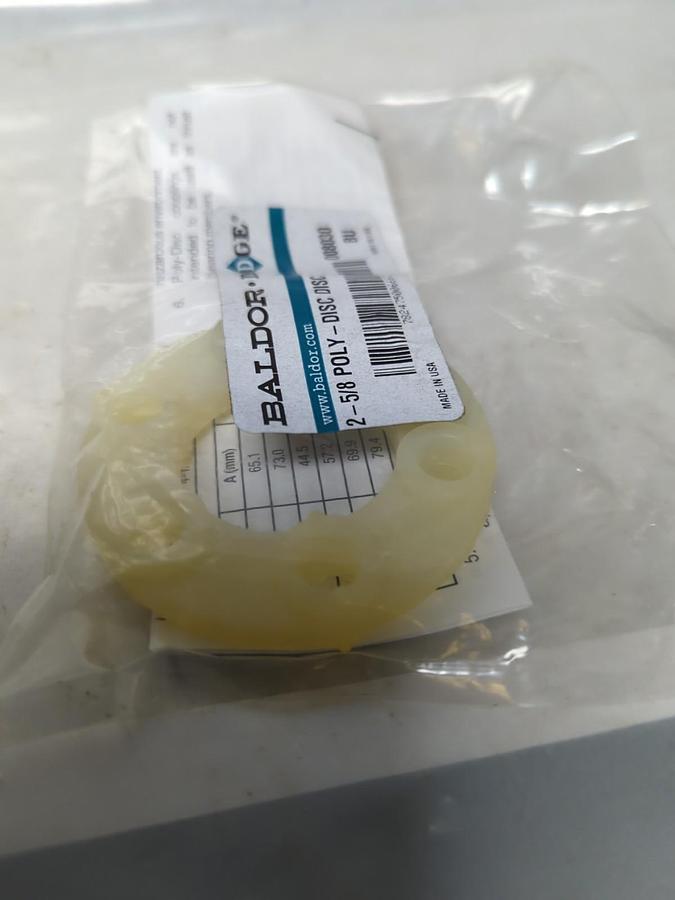 BALDOR-DOGE,008030,POLY DISC COUPLING DISC 2-5/8 INCH NOS