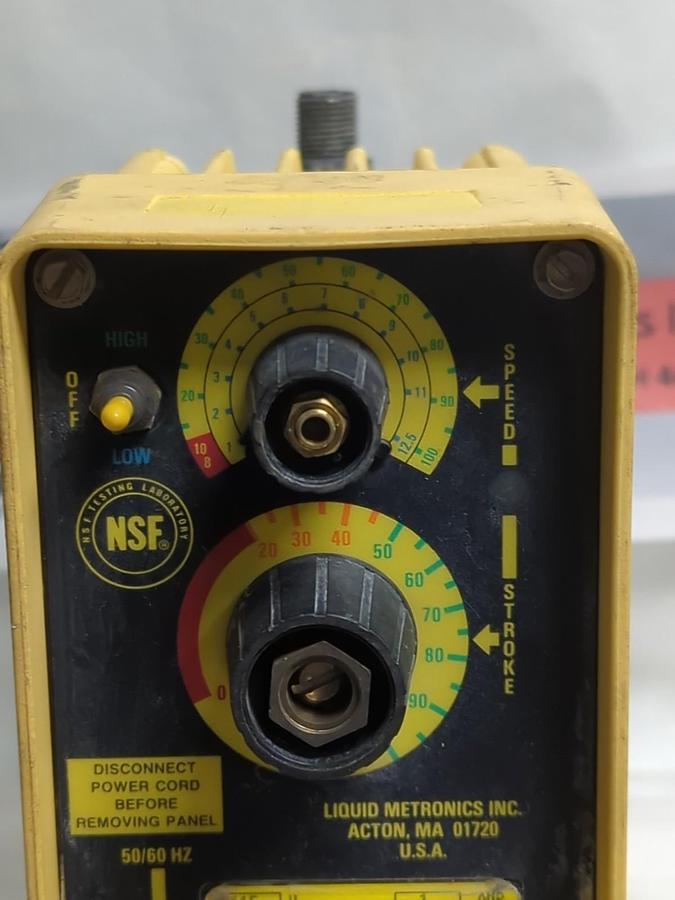 Used LIQUID METRONICS,A341-152S,METERING PUMP 115V 1 AMP PRE-OWNED