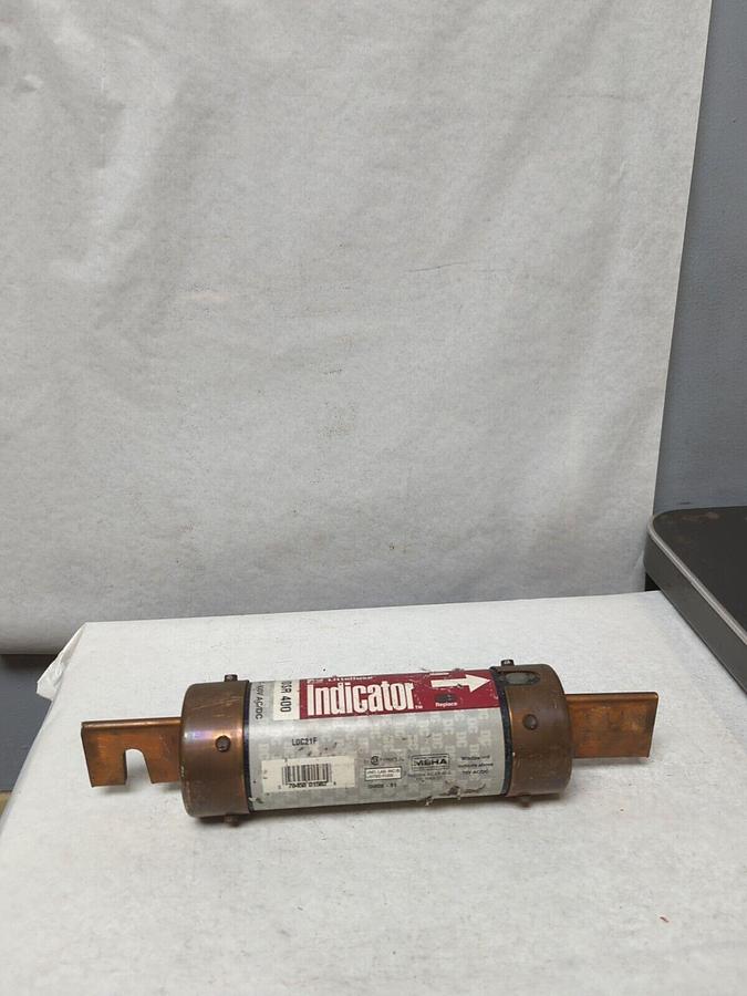 Used LITTELFUSE,IDSR400,INDICATOR 400 AMP FUSE PRE-OWNED