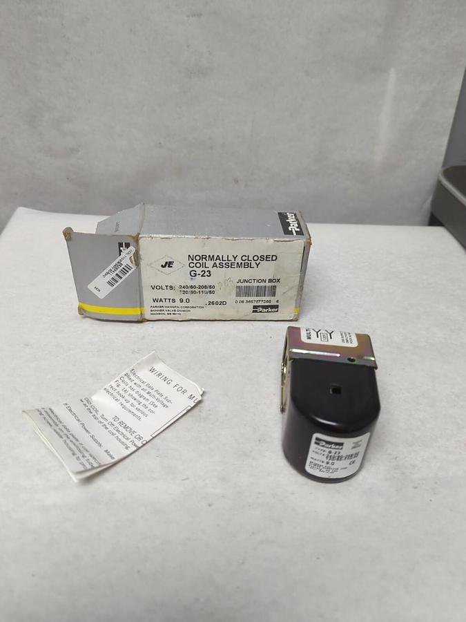 PARKER,G-23,NORMALLY CLOSED COIL ASSEMBLY 9 WATT NOS