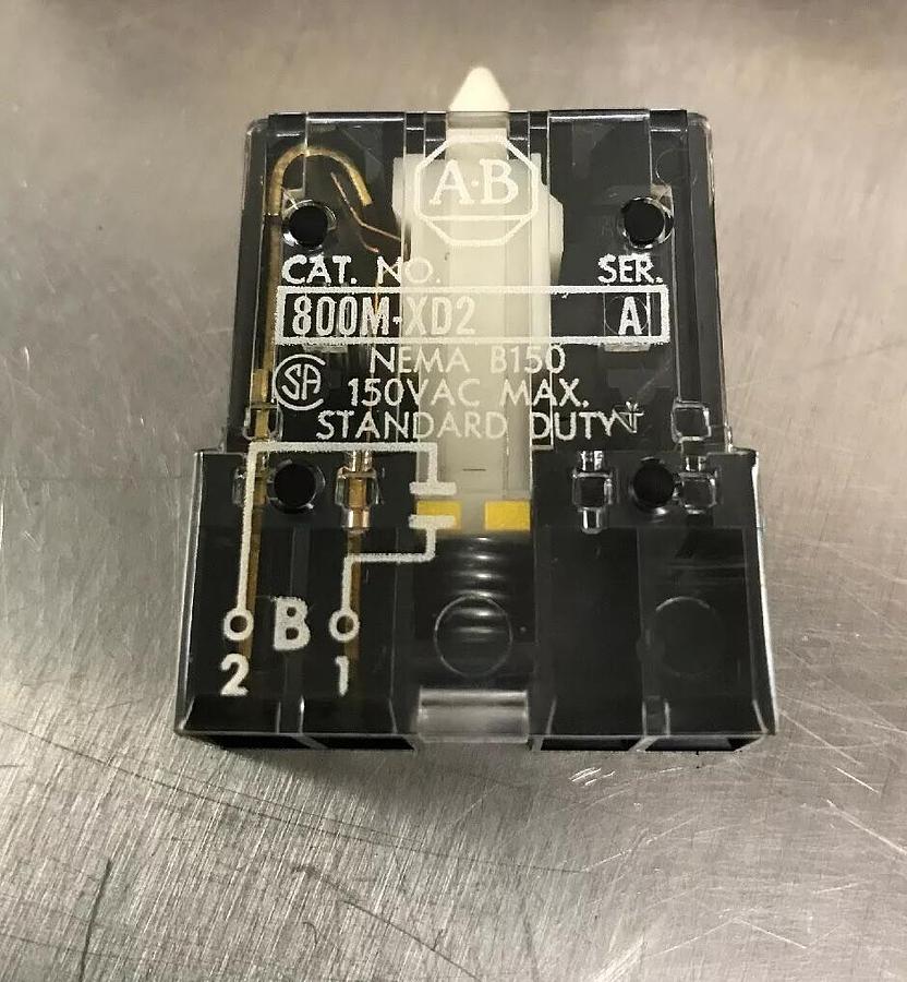Allen Bradley,800M-XD2,Contact Block lot of 10