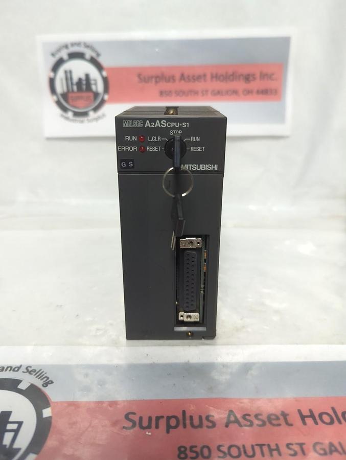 Used MITSUBISHI,A2ASCPU-S1,CPU UNIT MODULE PRE-OWNED