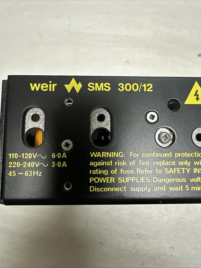 Used Weir,SMS 300/12,Power Supply