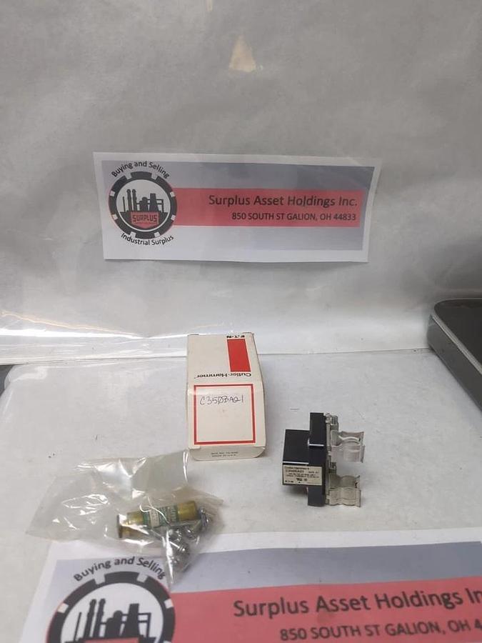 CUTLER-HAMMER,C350BA21,SERIES A1 FUSE BLOCK WITH FRN-R-1 FUSE NOS