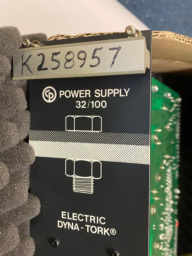 Used Sieb & Meyer,K258957,Power Supply 32/100 Electric Dyna-Tork