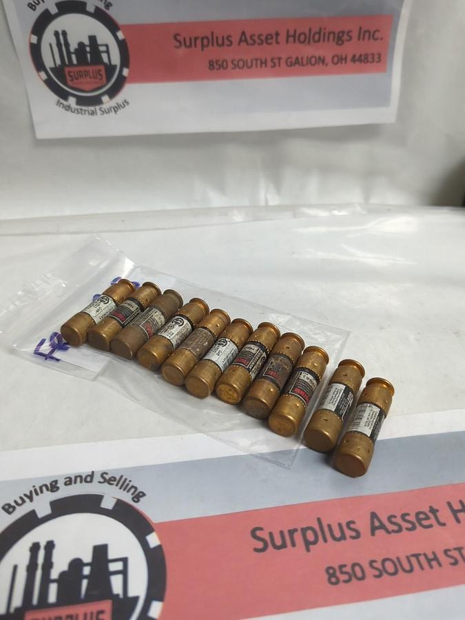 Used COOPER BUSSMANN,FRN-R-5,FUSETRON 5 AMP FUSE LOT OF 11 PRE-OWNED