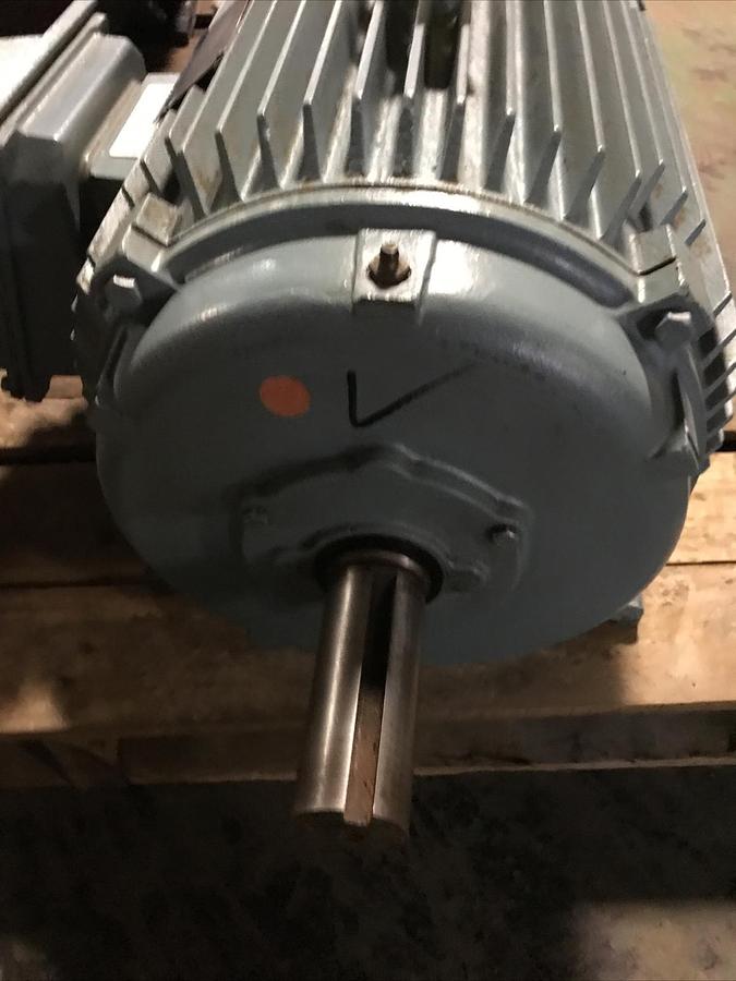 Used Teco Westinghouse TeamPlus,10HP,Induction Motor 1180RPM 230/460V Fr 256T