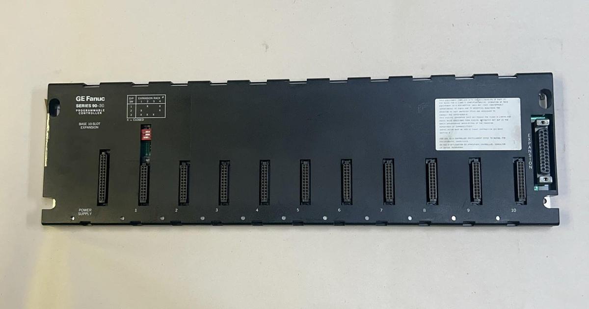 Used GE FANUC,IC693CHS392C,10 SLOT EXPANSION PLC RACK