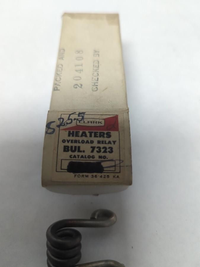 CLARK,S-25.5,OVERLOAD HEATER ELEMENT LOT OF 4 NOS