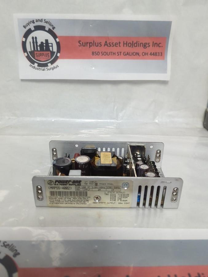 Used POWER ONE,MAP55-4002,POWER SUPPLY PRE-OWNED