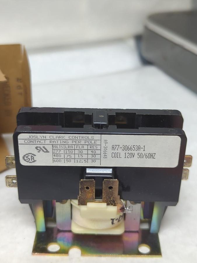 JOSLYN CLARK,DP1AC301-120,DEFINITE PURPOSE CONTACTOR 30 AMP 1-POLE NOS
