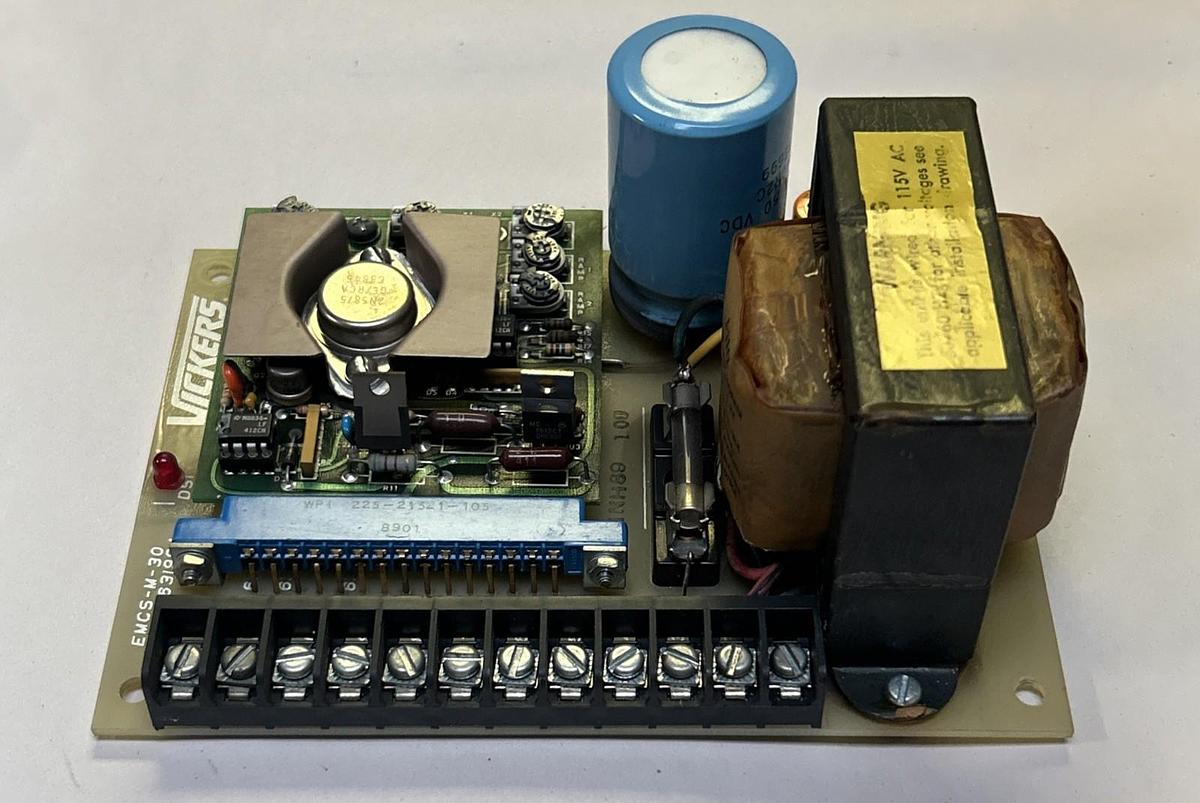 Used VICKERS,EMCS-M-30,POWER SUPPLY CIRCUIT BOARD