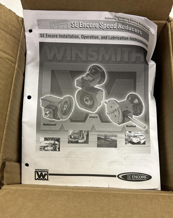 WINSMITH,E20MSFS141X0GC,SE ENCORE SPEED REDUCER NEW