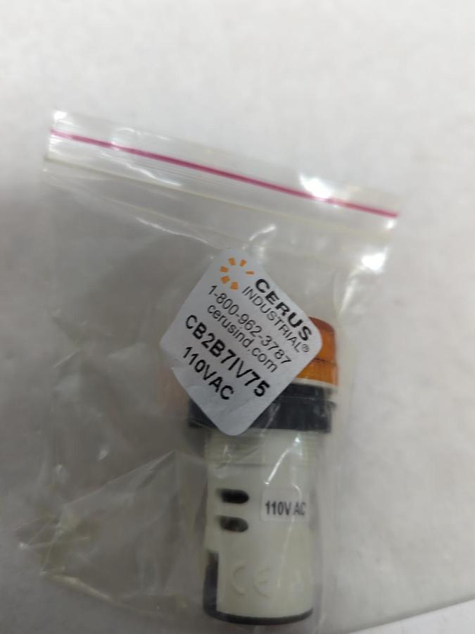 CERUS,CB2B7IV75,PILOT LIGHT AMBER 110VAC NOS