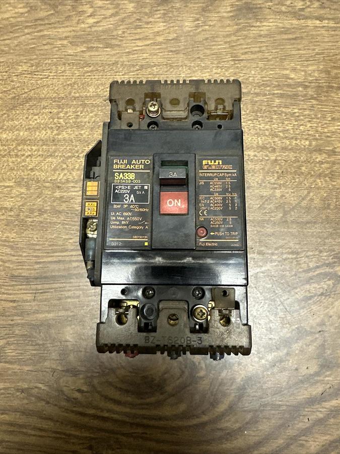 Used Fuji,SA33B,3 Amp Auto Breaker
