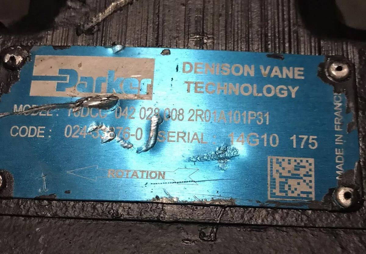 Used Parker,T6DCC,Hydraulic Pump T6DCC-042-028008-2R01A101P31 Refurbished