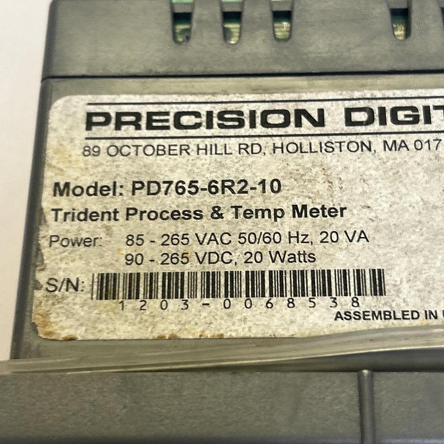 Used PRECISION DIGITAL,PD765-6R2-10,TRIDENT PROCESS TEMPERATURE METER