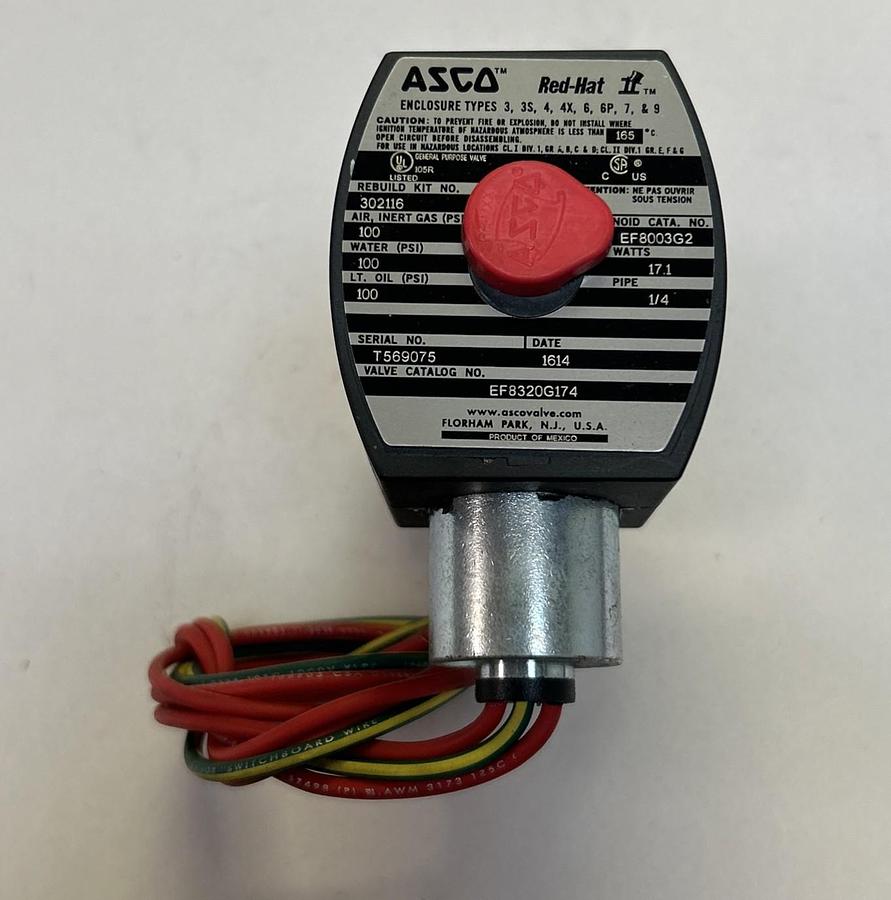 ASCO,EF8320G174,SOLENOID VALVE 1/4INCH NOS