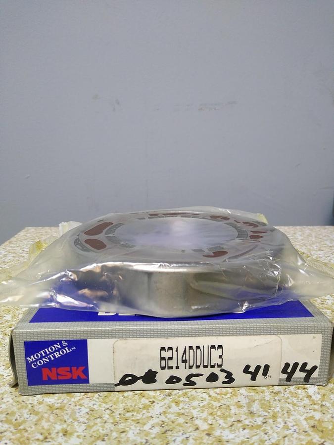 Used NSK,6214DDUC3,Deep Groove Ball Bearing Double Sealed NOS