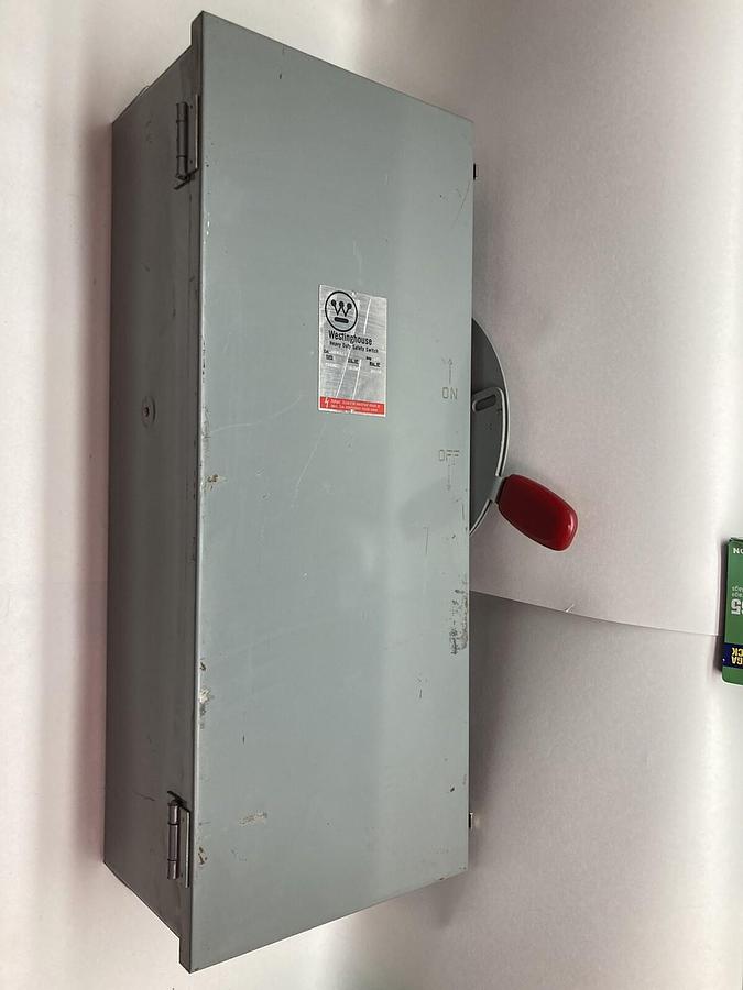Used Westinghouse,JHFN323,Heavy Duty Disconnect Switch 100A 240AC