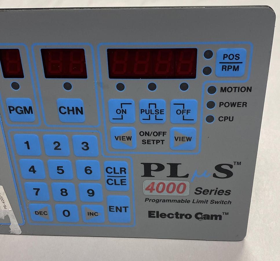 Used ELECTRO CAM,PS-4000-10-008, PROGRAMMABLE LIMIT SWITCH