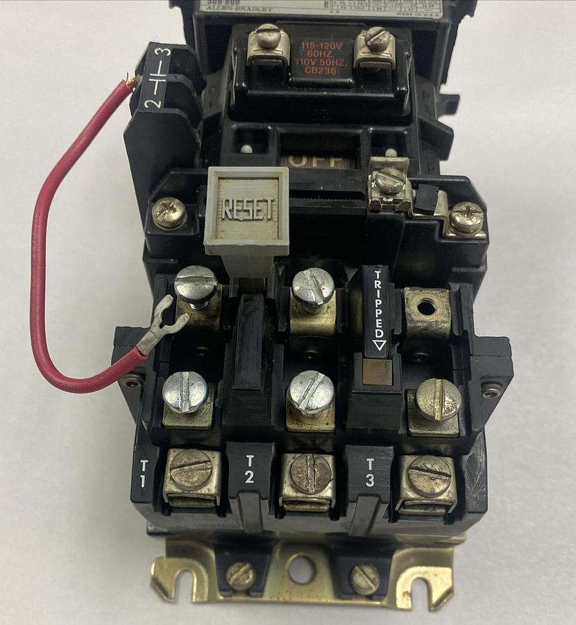 Used Allen-Bradley,509-B0D,Series B Starter Size 1 27A 600V
