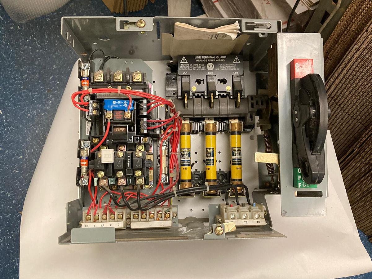 Used Allen-Bradley,2100 2112B,Size 1 Fused MCC 12 INCH Starter Feeder Bucket