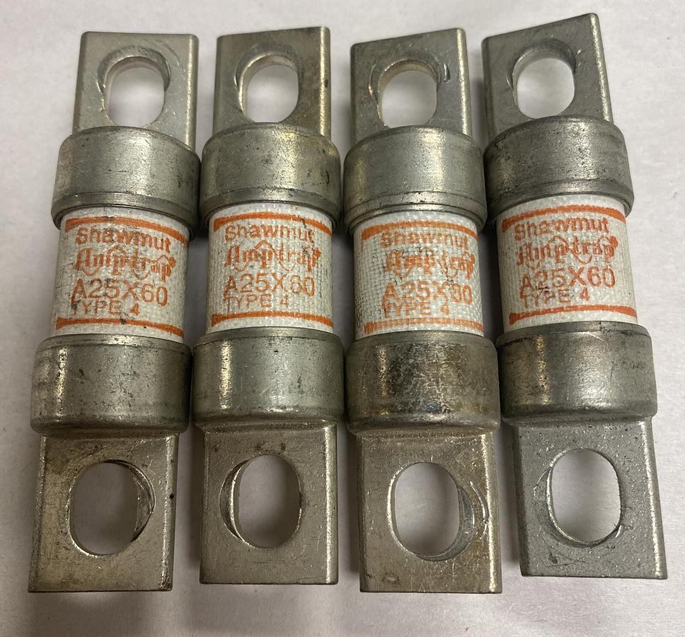 Shawmut,A25X60,Fuse Lot Of 4 NOS