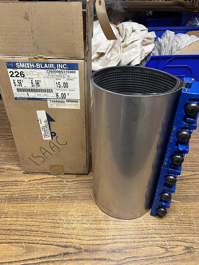 SMITH BLAIR,226-00066315000,FULL CIRCLE PIPE REPAIR CLAMP SIZE 6" WIDTH 15"