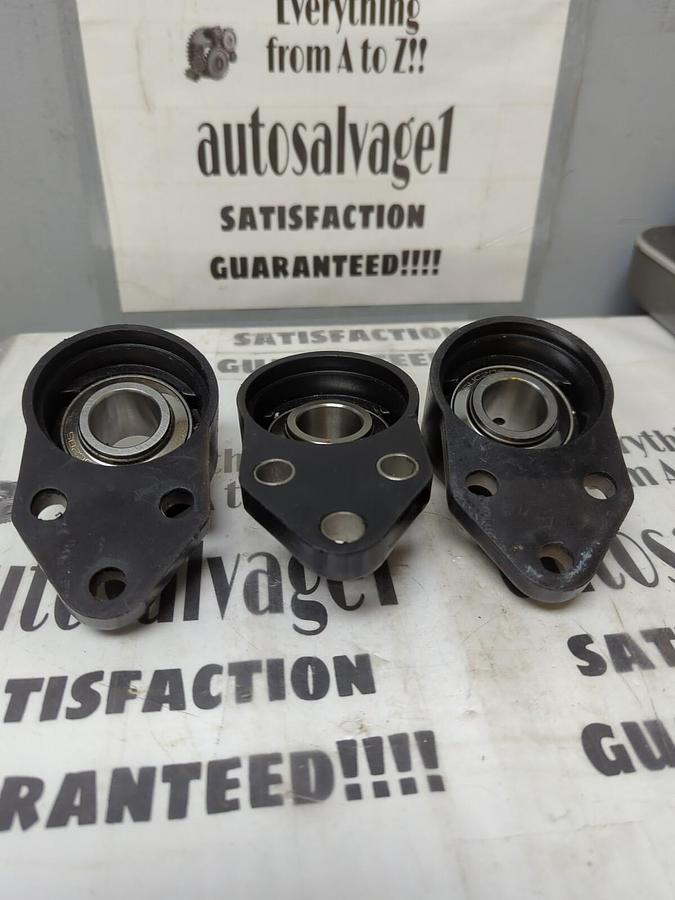 LDI,205,FLANGE MOUNT BEARING 3-BOLT BASE 1 INCH BORE LOT OF 3 NOS