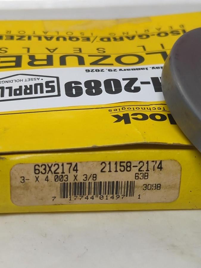 GARLOCK KLOZURE,21158-2174,OIL SEAL 3 X 4.003 X 3/8 NOS