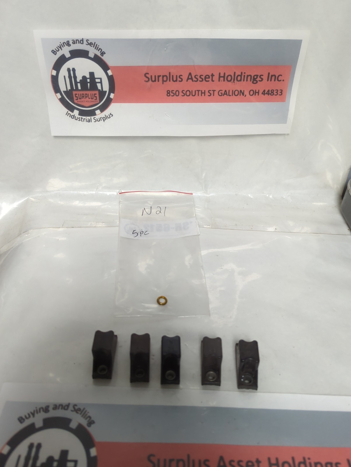 Used ALLEN BRADLEY,N21,THERMAL OVERLOAD PROTECTION HEATER ELEMENT LOT OF 5 PRE-OWNED