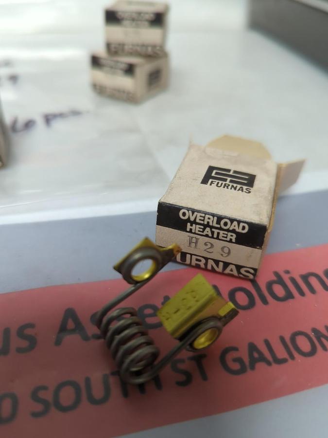 FURNAS,H29,OVERLOAD HEATER ELEMENT LOT OF 6 NOS