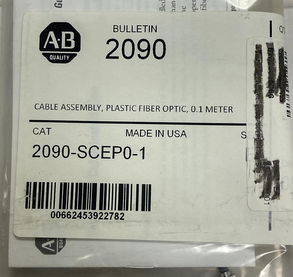 ALLEN BRADLEY,2090-SCEP0-1,FIBER-OPTIC CABLE LOT OF 2 NEW