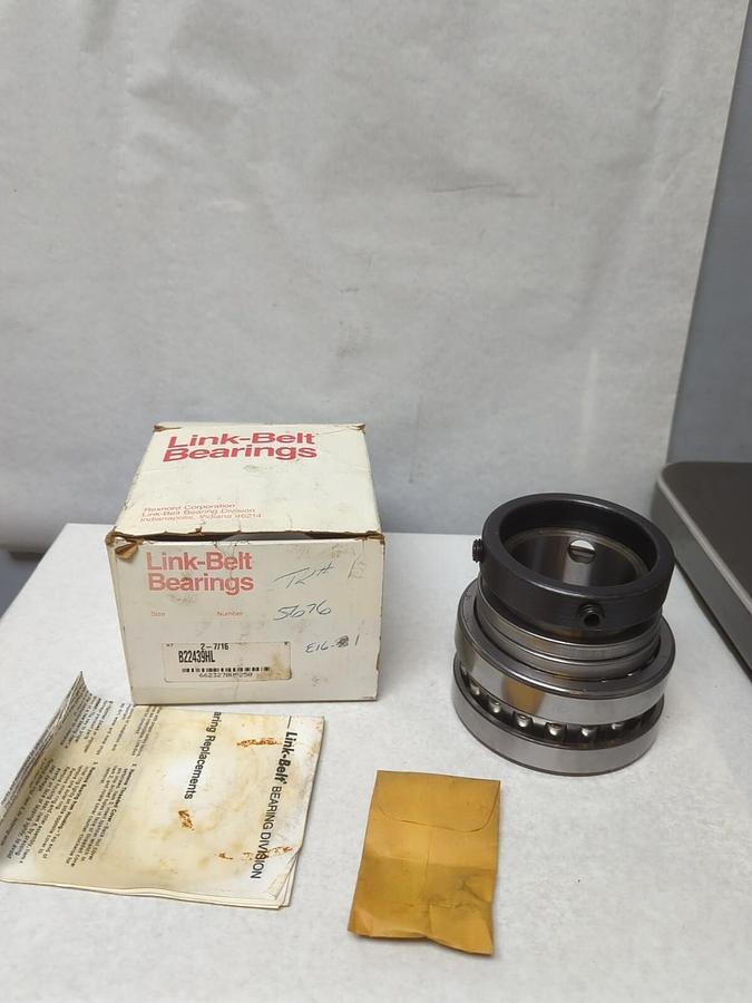 LINK-BELT,B22439HL,ROLLER BEARING INSERT 2-7/16 INCH BORE NOS